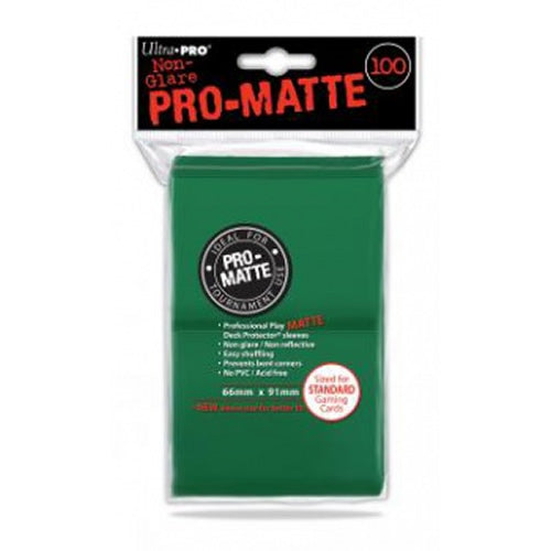 Ultra Pro - Standard Pro Matte Card Sleeves 100 pack - Green