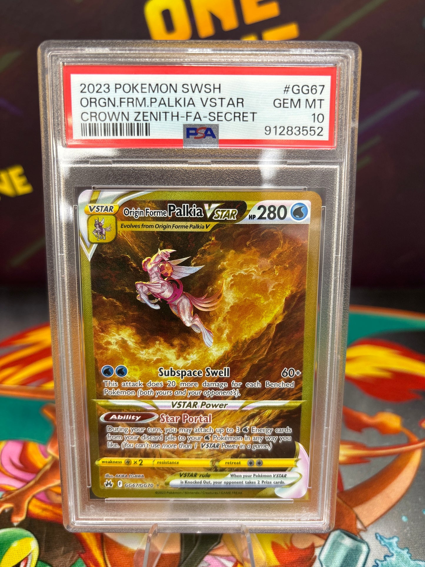 Origin Forme Palkia Vstar - Crown Zenith GG67/GG70 - PSA 10