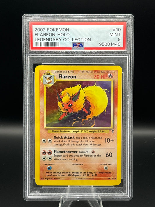 Flareon - Legendary Collection 10/110 Holo - PSA 9