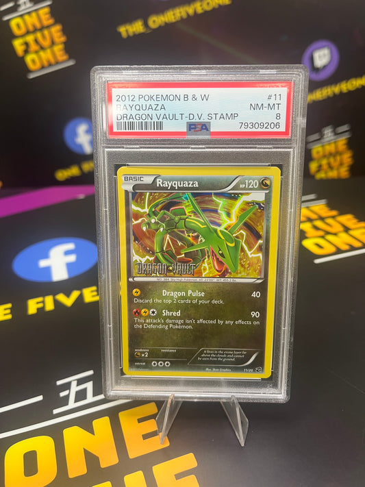 Rayquaza - Dragon Vault Stamped 11/20 - PSA 8