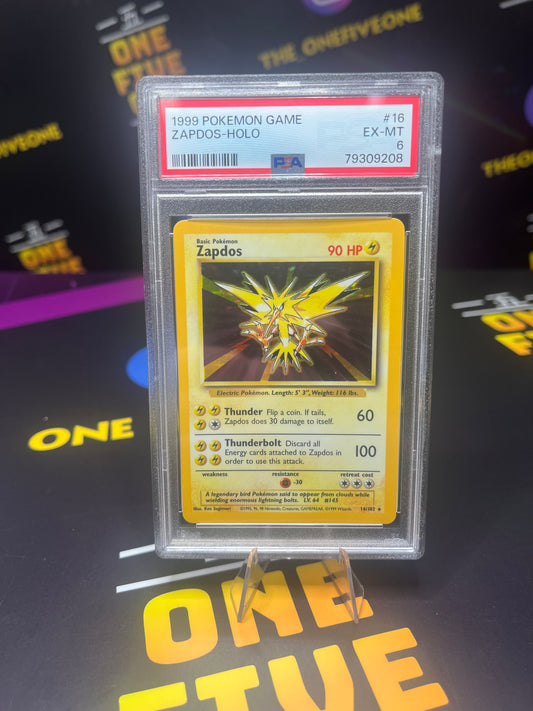 Zapdos - Base Set 16/102 - PSA 6