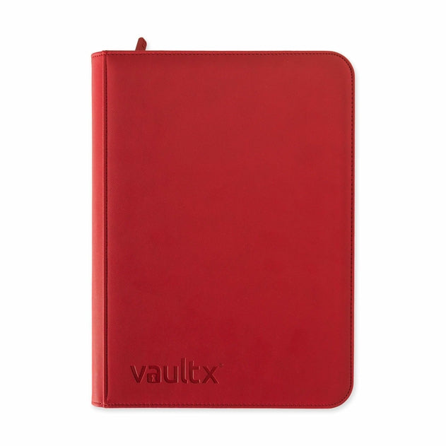 VaultX - 9-Pocket Exo-Tec® Zip Binder - Fire Red