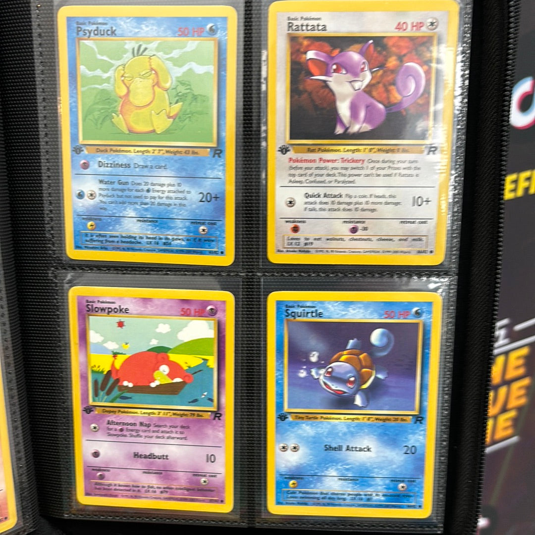 1st edition Team Rocket complete set