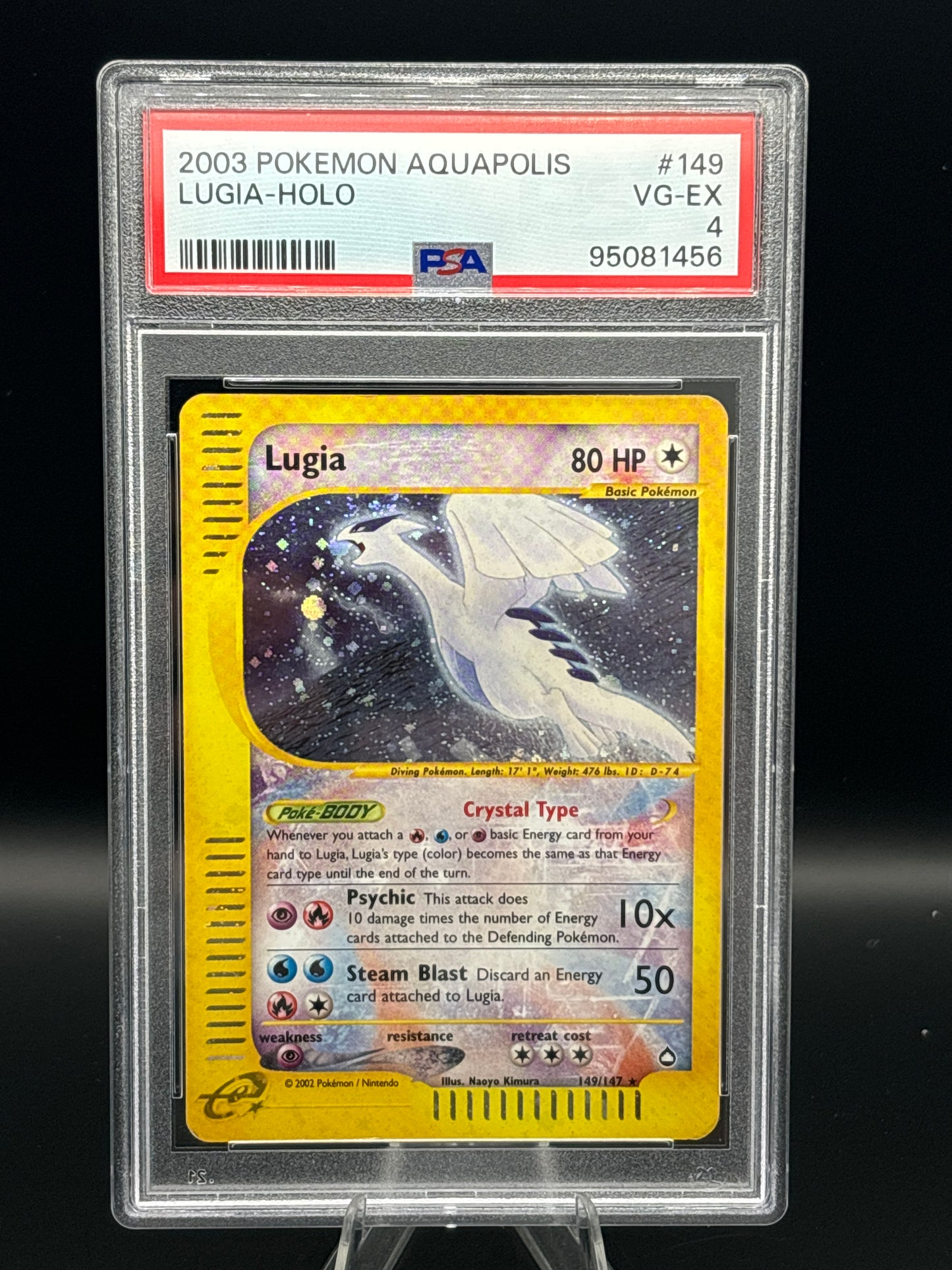 Lugia - Aquapolis 149/147 Crystal Holo - PSA 4