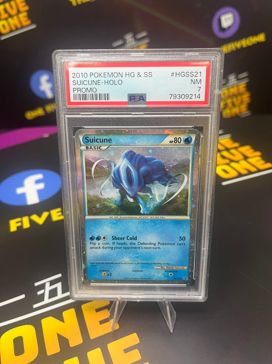 Suicune - HG&SS Black Star Promo HGSS21 - PSA 7