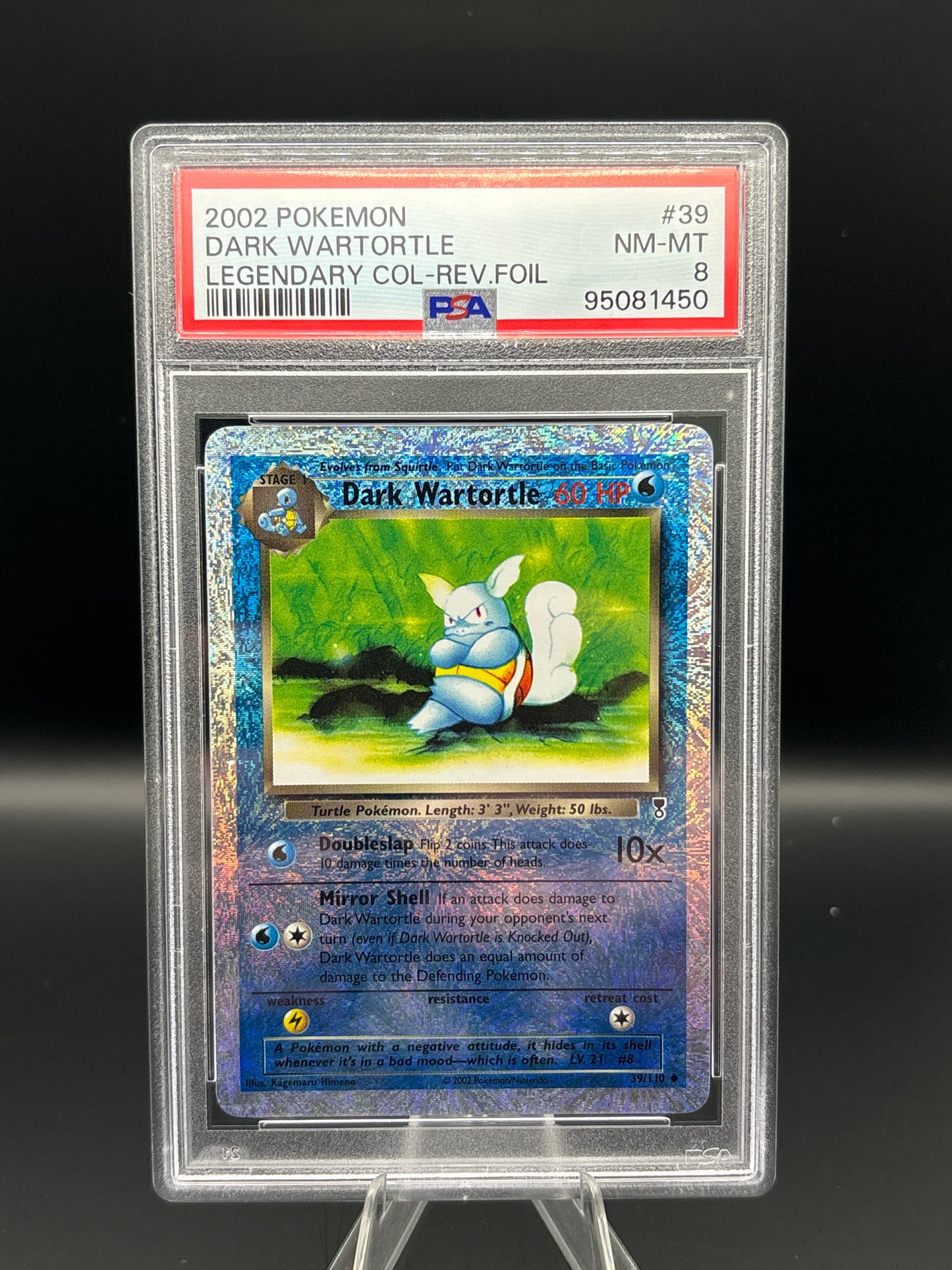 Dark Wartortle - Legendary Collection 39/110 - PSA 8