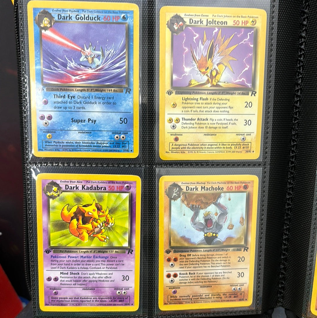 1st edition Team Rocket complete set