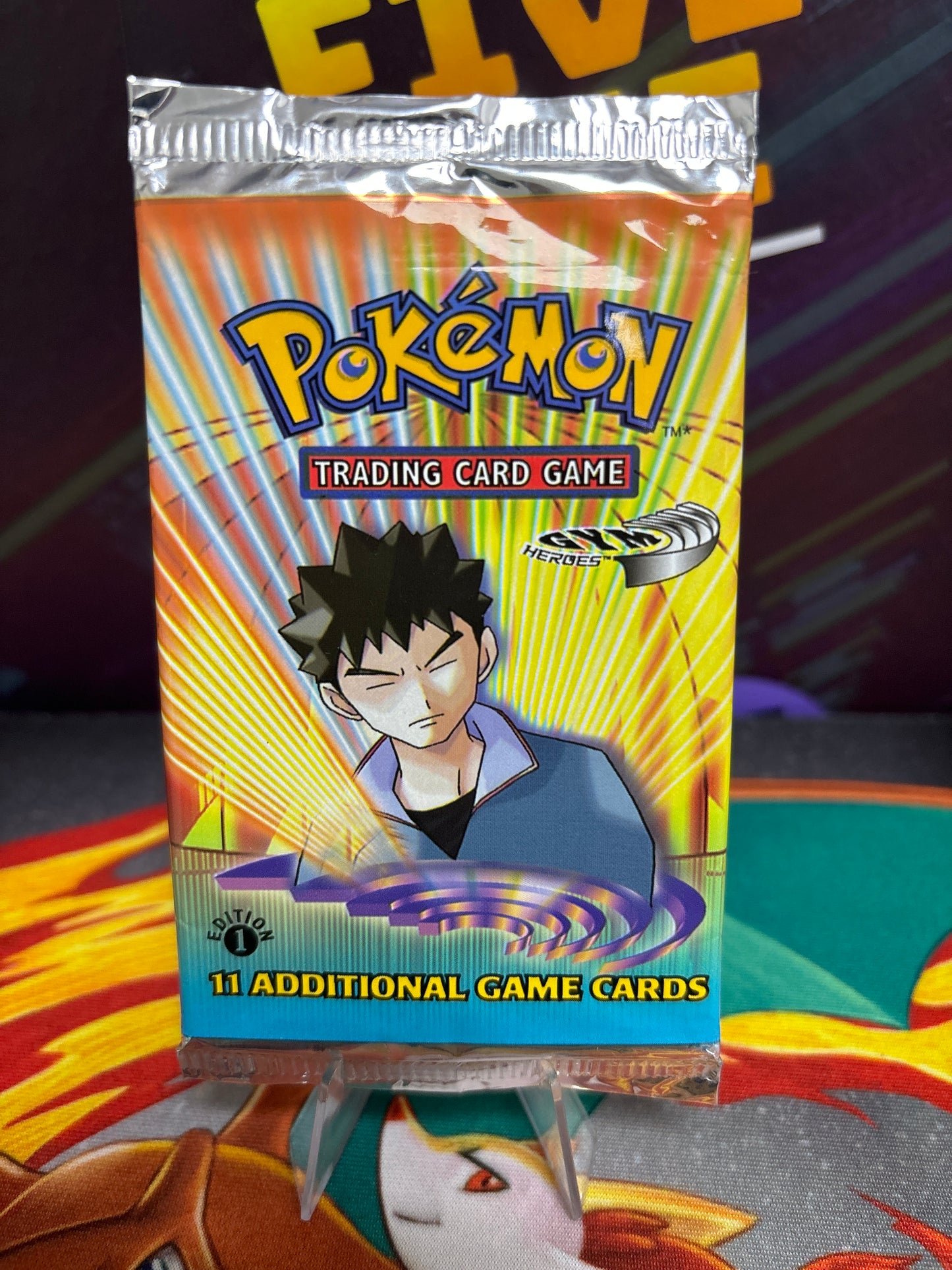 Vintage Booster Pack - Gym Heroes 1st edition - Brock Artwork