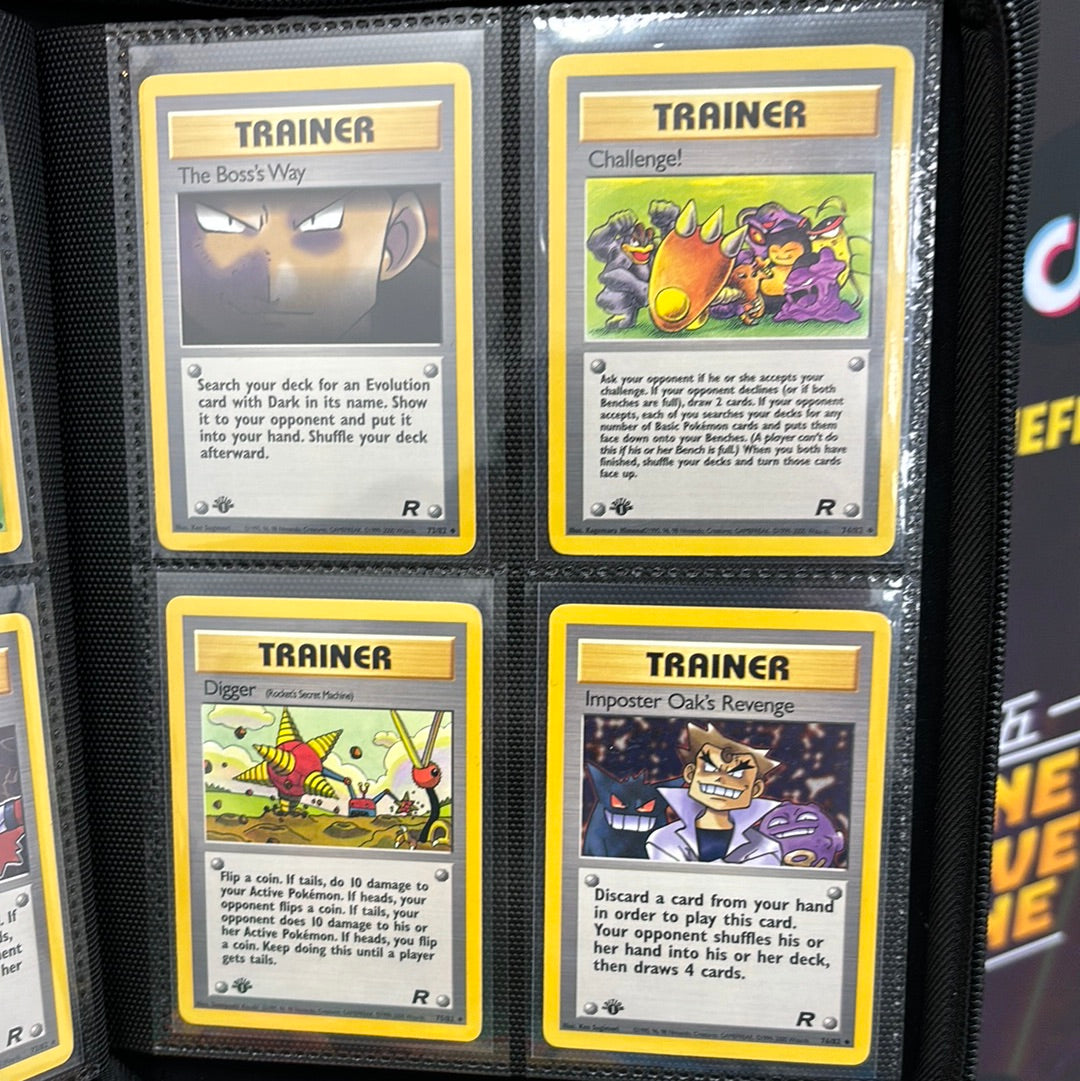 1st edition Team Rocket complete set