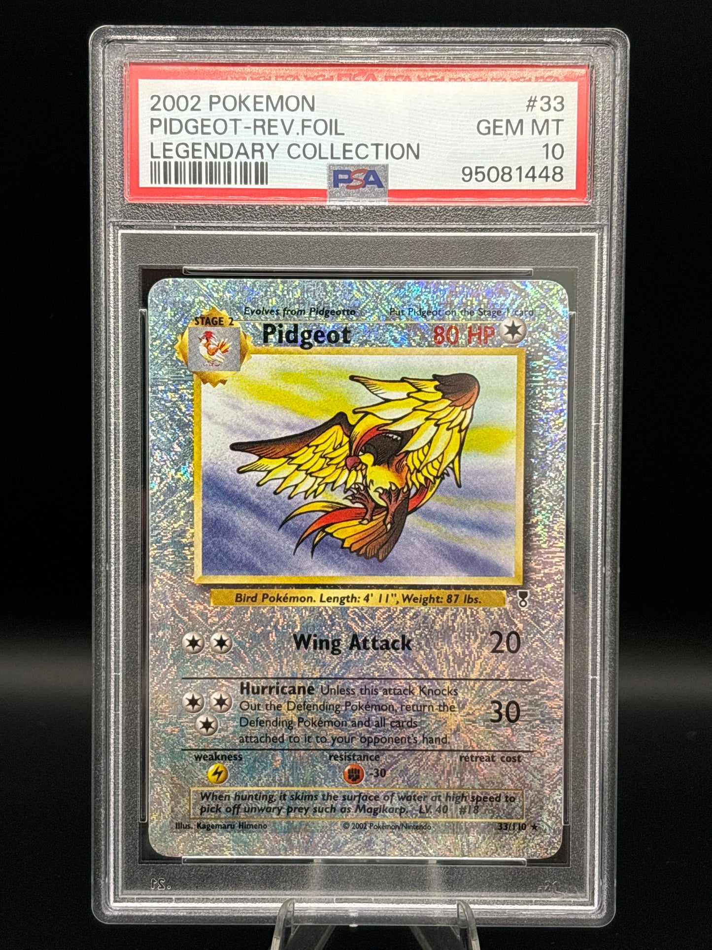 Pidgeot - Legendary Collection 33/110 Reverse Holo - PSA 10