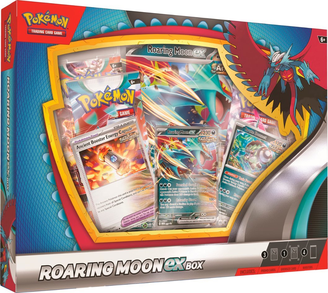 Pokemon TCG Roaring Moon ex / Iron Valiant ex Collection Box