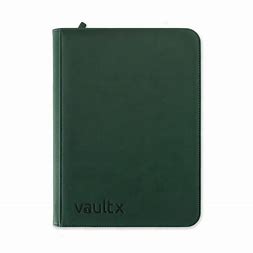 VaultX - 9-Pocket Exo-Tec® Zip Binder - Forest green