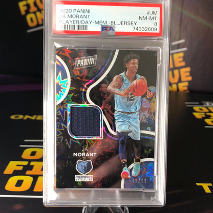 Ja Morant - Game Worn/Used Player Patch - PSA 8