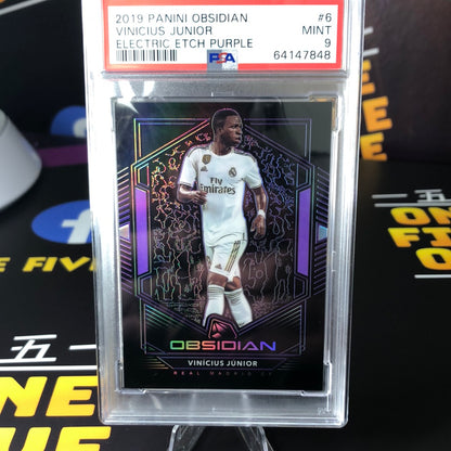 Vinicius Jr Panini Obsidian 12/65 - PSA 9 Card - Pop 7