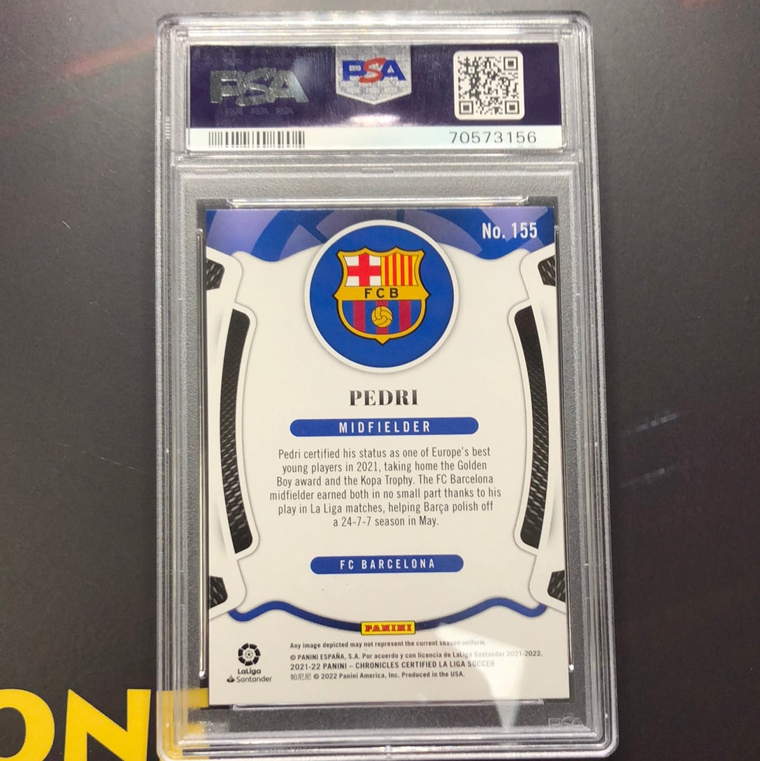 Pedri - 2021-22 Chronicles certified La Liga - Mirror Gold PSA 9