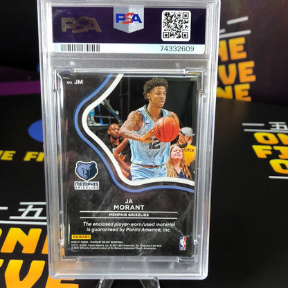 Ja Morant - Game Worn/Used Player Patch - PSA 8