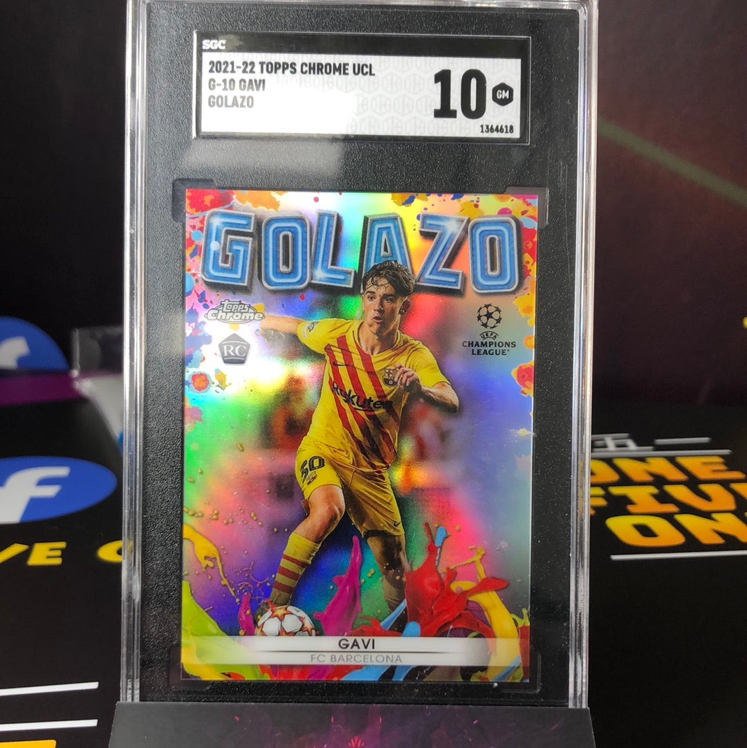 Gavi RC - 2021-22 Topps Chrome UCL - Golazo SGC 10