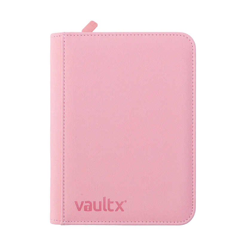 VaultX - 4-Pocket Exo-Tec® Zip Binder - Just Pink